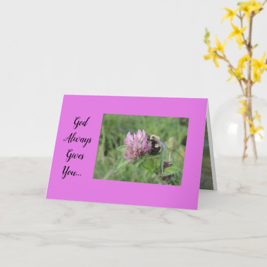 グリーテ感動的ィングカード勇気付けられる カード (黄色い花)