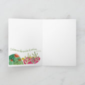 グリーテ空白のィングカカラフルードデザート カード (内部)