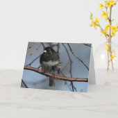 グリーテ静か空白の疑問に思ィングカードJuncoの中 カード (黄色い花)