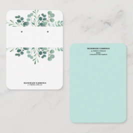 グリーナリーイヤリングディスプレイ名刺 名刺