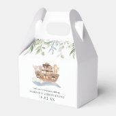 グリーナリーウォーターカラーノアズアーク《キリスト教》洗礼式や命名式 フェイバーボックス (正面サイド)