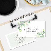 グリーナリーウォーターモダンカラーユーカリプタスブティック 名刺