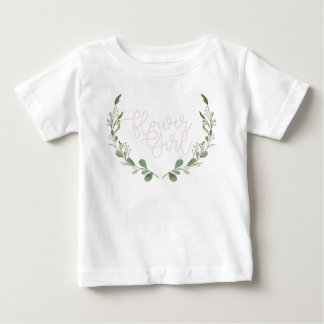 グリーナリーウォーターリース |フラワーガール ベビーTシャツ