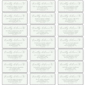 グリーナリーエレガントコーディネートゲスト住所 シール (正面)