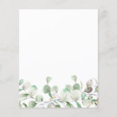 グリーナリーエレガント予算結婚式招待状 (裏面)