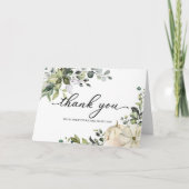 グリーナリーカボチャ秋ブライダルシャワーサンキューユー カード (正面)