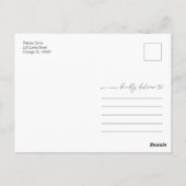 グリーナリーカボチャ秋ブライダルシャワーサンキューユー ポストカード (裏面)