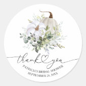 グリーナリーカボプキン秋ブライダルシャワーの恩恵 ラウンドシール (正面)
