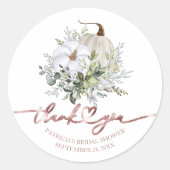 グリーナリーカボプキン秋ブライダルシャワーの恩恵 ラウンドシール (正面)