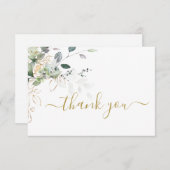 グリーナリーシンプルユーカリTHANKノートカード ノートカード (正面/裏面)