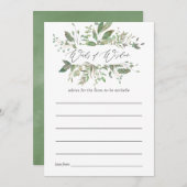 グリーナリージオメトリックベビーシャワーママアドバイス アドバイスカード (正面/裏面)