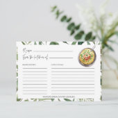 グリーナリースープスキッチンブライダルシャワーレシピカード (スタンド正面)