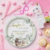 グリーナリーセージストーリーブックベビーシャワー紙プレート ペーパープレート (パーティー)