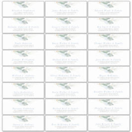 グリーナリーダスティブルーゲストネーム住所 シール