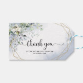 グリーナリーダスティブルーブライダルシャワー ギフトタグ (正面(横))