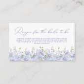 グリーナリーダスティーブルーフローラブライダルシャワーレシピ エンクロージャーカード (正面)