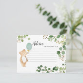 グリーナリーテディベアアドバイスカード エンクロージャーカード (スタンド正面)