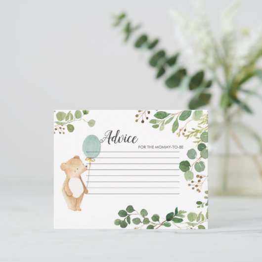 グリーナリーテディベアアドバイスカード エンクロージャーカード (スタンド正面)