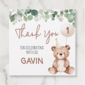 グリーナリーテディベアバースデーパーティースクエア フェイバータグ (正面)