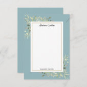 グリーナリーネックレスジュエリーディスプレイカード エンクロージャーカード (正面/裏面)