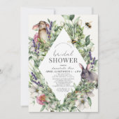 グリーナリーバンニーズドライブバイ春ブライダルシャワー 招待状 (正面)