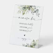 グリーナリーブライダルシャワーミモサバーサイン 台座サイン (正面)