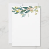 グリーナリーベビーブランチ招待状カード 招待状 (裏面)