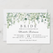 グリーナリーボタニックユーカリプトスブライダルシャワー 招待状 (正面)
