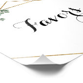 グリーナリーボホコットンユーカリグリッターの好意サイン フォトプリント            (角)