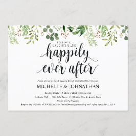 グリーナリーポスト結婚ズブランチ招待状カード 招待状