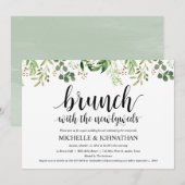 グリーナリーポスト結婚ズブランチ招待状カード 招待状 (正面/裏面)