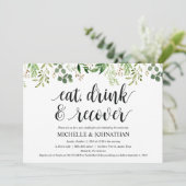 グリーナリーポスト結婚ズブランチ招待状カード 招待状 (スタンド正面)