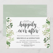 グリーナリーポスト結婚ズブランチ招待状カード 招待状 (正面/裏面)