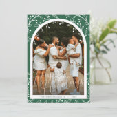 グリーナリーモダンアーチファミリーフォトホリデーカード シーズンカード (スタンド正面)