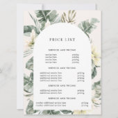 グリーナリーモダンボホアーチ |価格フライヤー (正面)