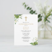 グリーナリーモノグラム確認招待状 ポストカード (スタンド正面)