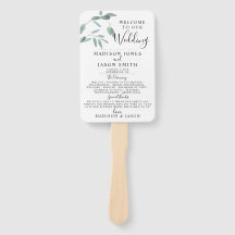 グリーナリーユーカリシンプルリーフ結婚式 プログラム