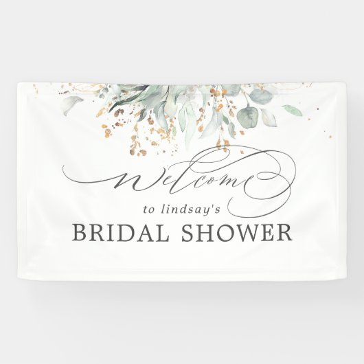 グリーナリーユーカリブライダルシャワー歓迎 横断幕 (横)
