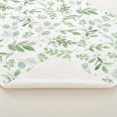 グリーナリーユーカリプタスウォーターカラーシェルパブランケット シェルパブランケット (3/4)