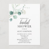 グリーナリーユーカリプタスブライダルシャワー ポストカード (正面)