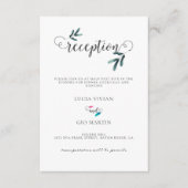 グリーナリーユーカリプトゥスウェディングレセプション招待状 エンクロージャーカード (正面)