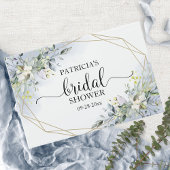 グリーナリーユーカリプトゥス幾何学ブライダルシャワー ゲストブック