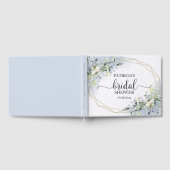 グリーナリーユーカリプトゥス幾何学ブライダルシャワー ゲストブック (全面)