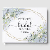 グリーナリーユーカリプトゥス幾何学ブライダルシャワー ゲストブック (正面)