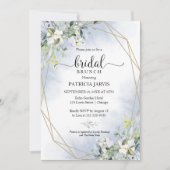 グリーナリーユーカリプトゥス幾何学ブライダルブランチ 招待状 (正面)