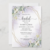 グリーナリーユーカリプトゥス幾何学ブライダルブルンチインヴィータ 招待状 (正面)