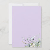 グリーナリーユーカリプトゥス幾何学ブライダルブルンチインヴィータ 招待状 (裏面)