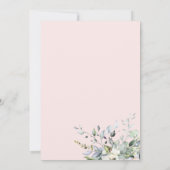 グリーナリーユーカリプトゥス幾何学結婚式招待状 招待状 (裏面)