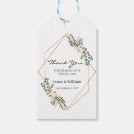 グリーナリーユーカリプトゥス綿結婚式の引き出物サンキューユー ギフトタグ