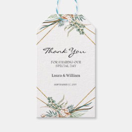 グリーナリーユーカリプトゥス綿結婚式の引き出物サンキューユー ギフトタグ